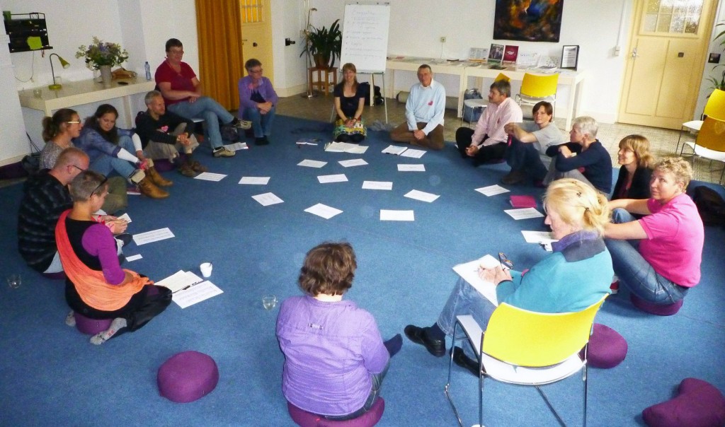 Tijdens een workshop